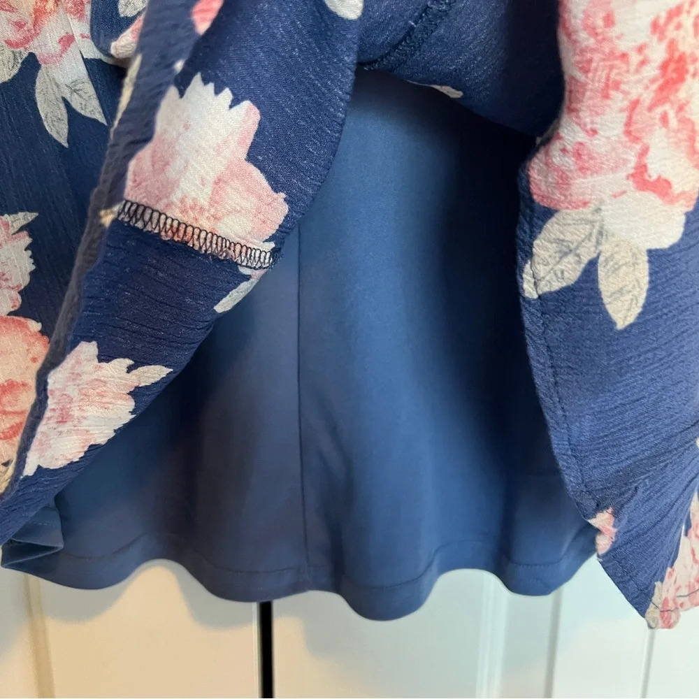 Altar'd State Dress Blue & Pink Floral Print Sleeveless Size Medium - Picture 6 of 8